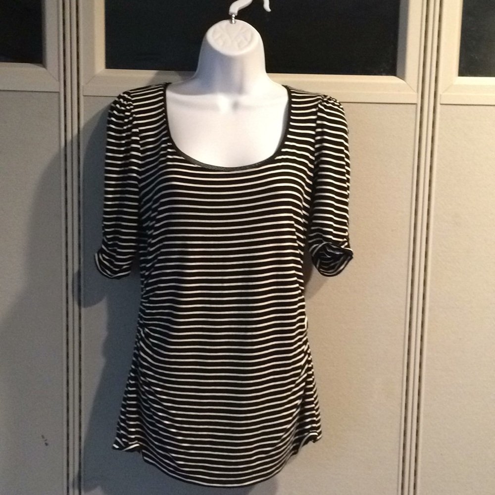 White House Black Market Striped Top, Size S